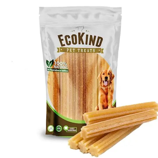 Ecokind Premium Gold Cheese Flavored Churro Chews | All-Natural Himalayan Yak Cheese Dog Chews for Small to Large Breeds